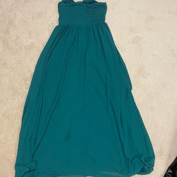 Emerald Green Prom Dress - Large - Picture 4 of 5